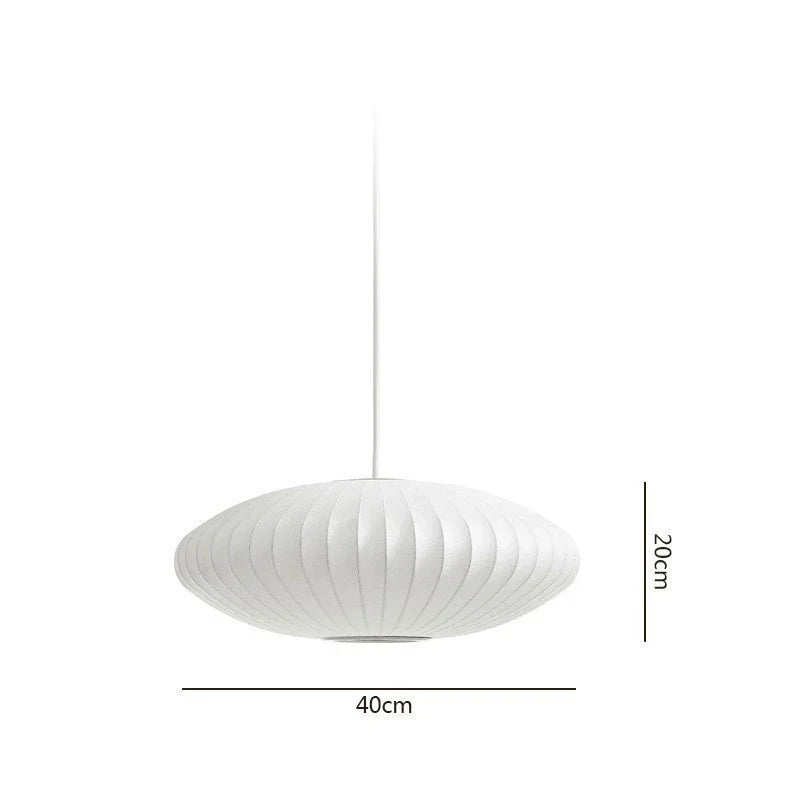 Afralia™ Bubble Silk Pendant Chandelier for Dining Living Room Kitchen Island & Bedroom