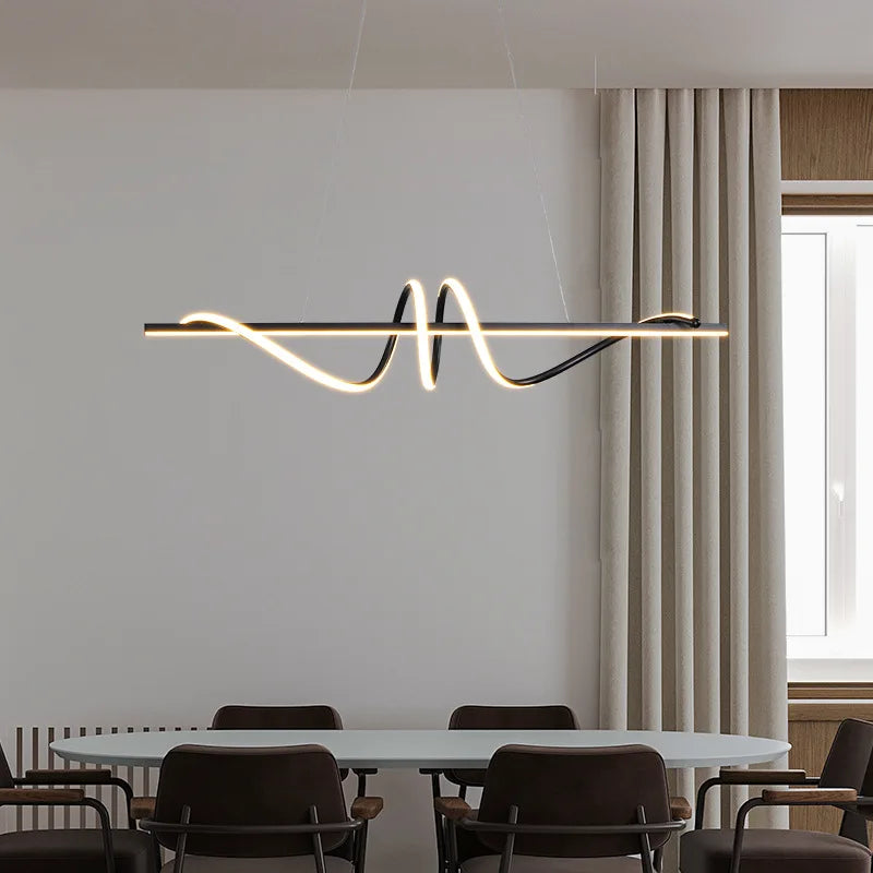 Afralia™ Kitchen Island LED Pendant Light Chandelier for Dining Area