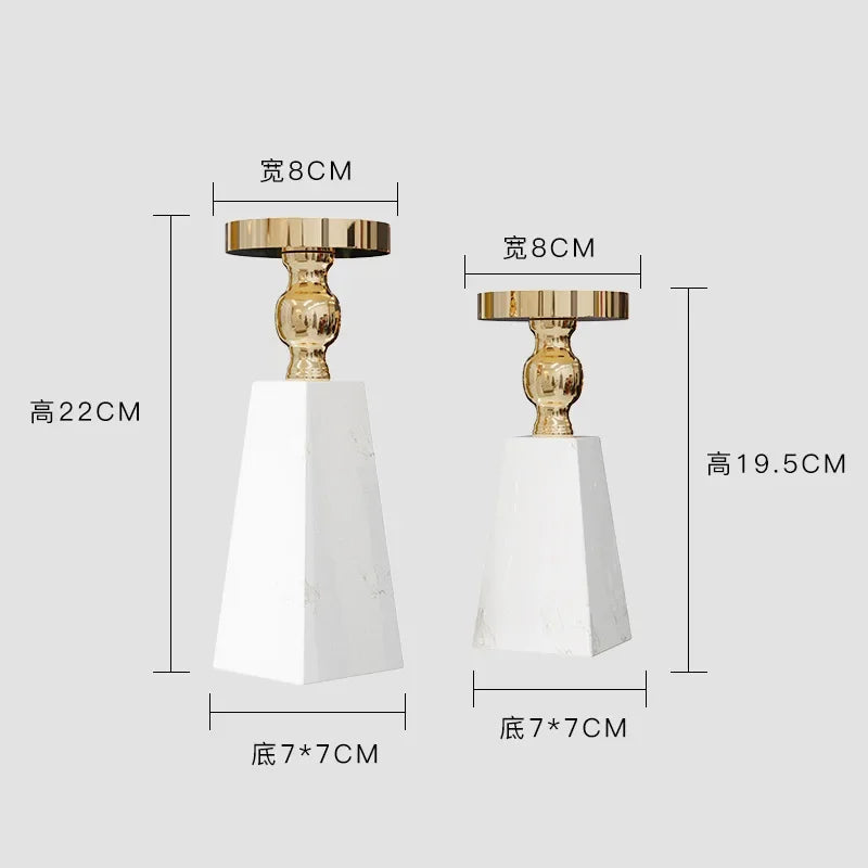 Afralia™ Luxe Marble Candle Holder - Modern Minimalist Style