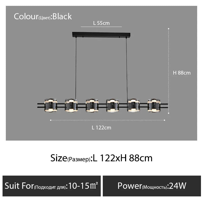 Afralia™ Modern Nordic Glass Round Chandelier with Full Copper Finish