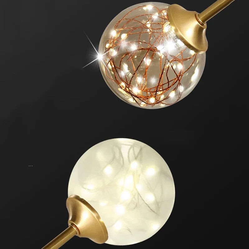 Afralia™ Modern Indoor Pendant Light LED Chandelier Ceiling Lamp