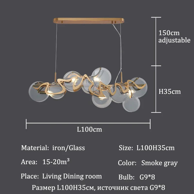 Afralia™ Modern Clouds Glass Pendant Lights for Luxury Home Decor Lighting