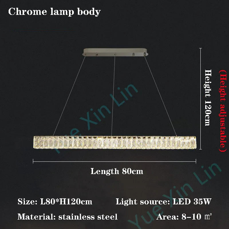 Afralia™ Luxury Crystal Chandelier for High-End Dining Tables by Italian Designer