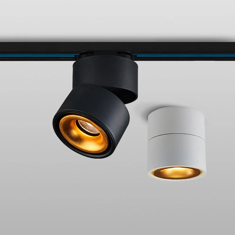 Afralia™ COB LED Ceiling Spot Light, Adjustable Angle, Black/White Shade, AC85-265V