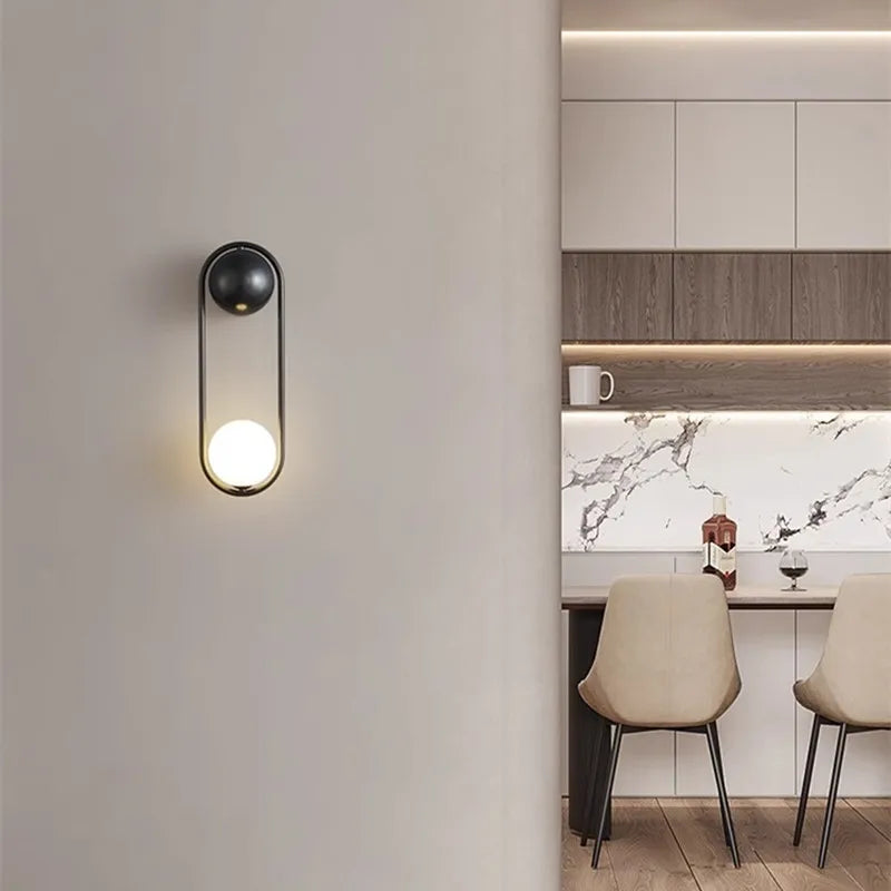 Afralia™ LED Wall Lamp: Modern Nordic Light for Bedroom, Corridor & More