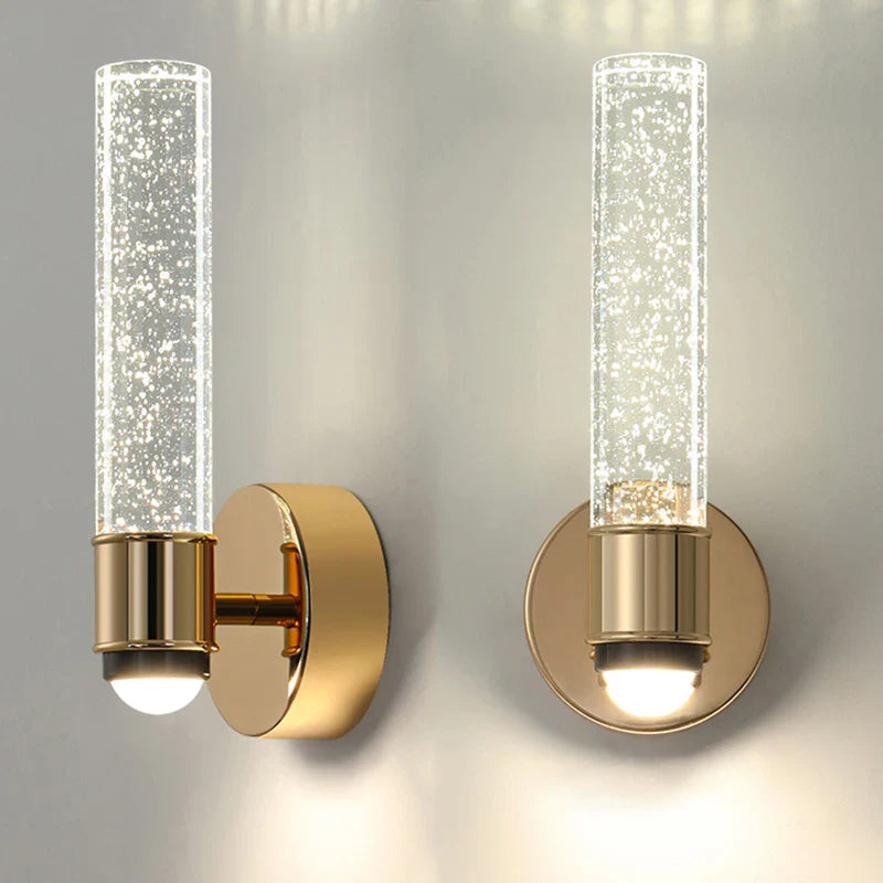 Afralia™ Bubble Crystal LED Wall Sconces for Home Indoor Decor