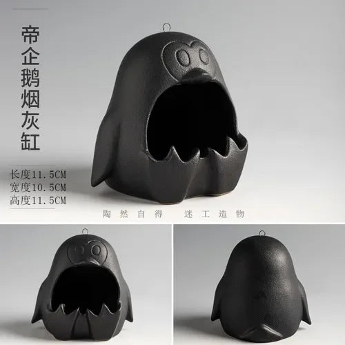 Afralia™ Cute Cartoon Animal Ashtray for Home Decor & Car, Gift for Boyfriend