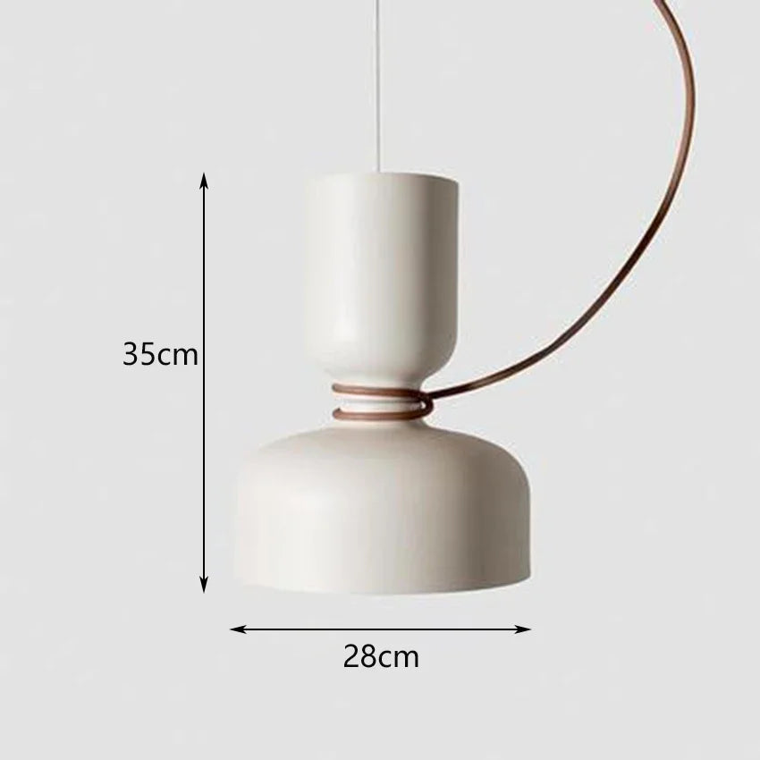 Nordic Designer Iron Pendant Lamp for Dining Room by Afralia™