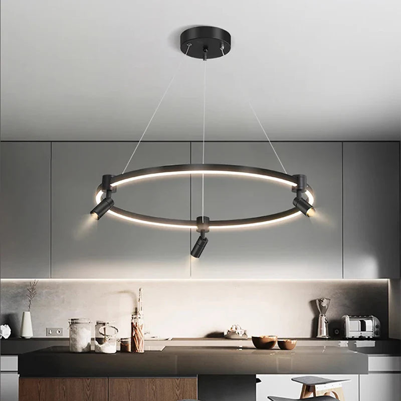 Afralia™ Modern Indoor Pendant Chandelier LED Ceiling Light Fixture