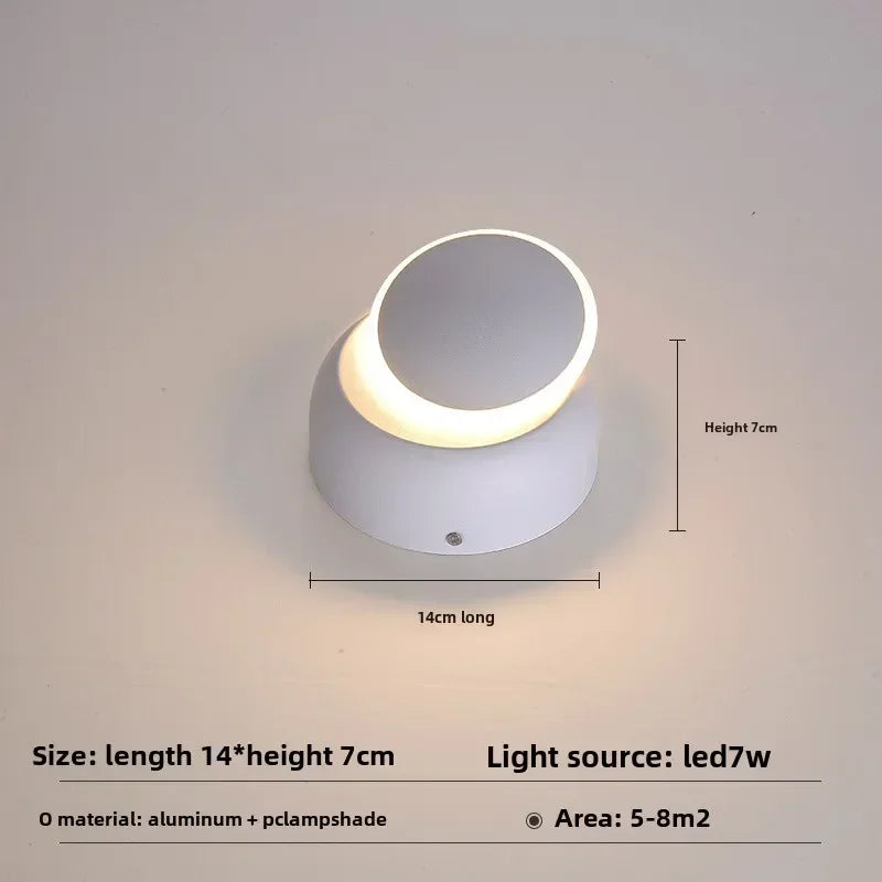 Afralia™ Nordic Rotatable LED Wall Lamp for Modern Living Spaces