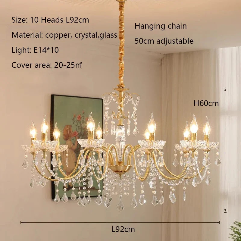 Afralia™ Crystal Chandeliers Light for Living Room and Dining Room