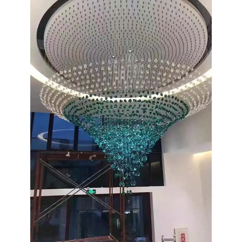 Afralia™ Stone Crystal LED Chandelier: Luxury Modern Lighting for Living Room, Lobby, Home Decor