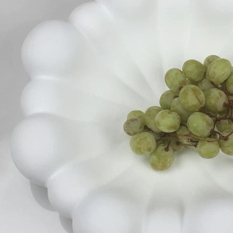 Afralia™ Geometric Petal Design Resin Organizer Bowl, Home Decor Figurine