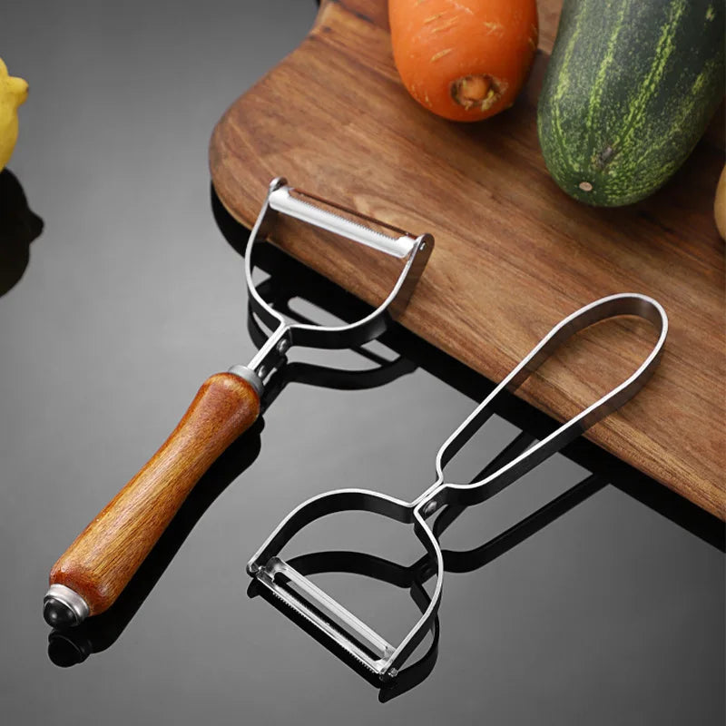 Afralia™ Stainless Steel Fruit Vegetable Peeler Grater Knife Kitchen Tools