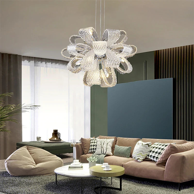 Afralia™ Glass Pinecone LED Chandelier: Modern Art Deco Pendant Lighting