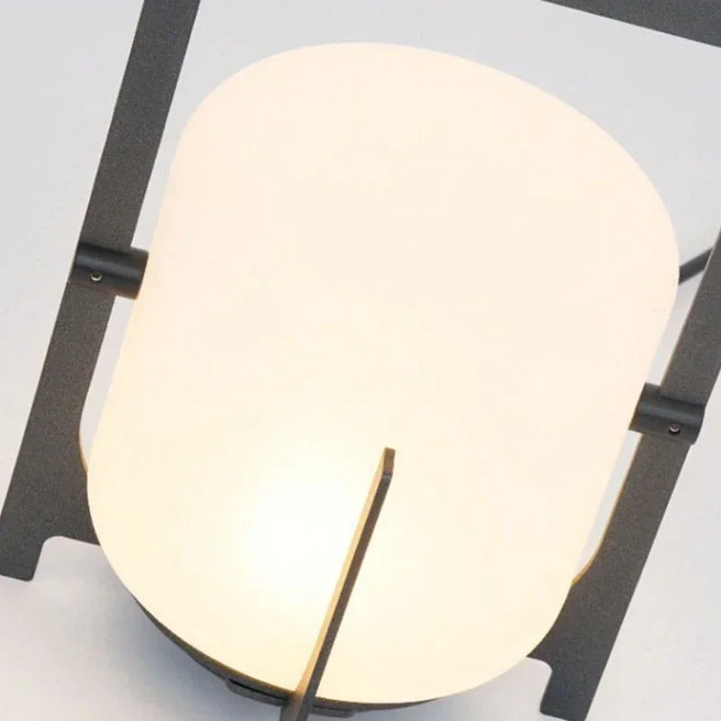 Afralia™ White Acrylic Solar Floor Lamp for Indoor Outdoor Lighting