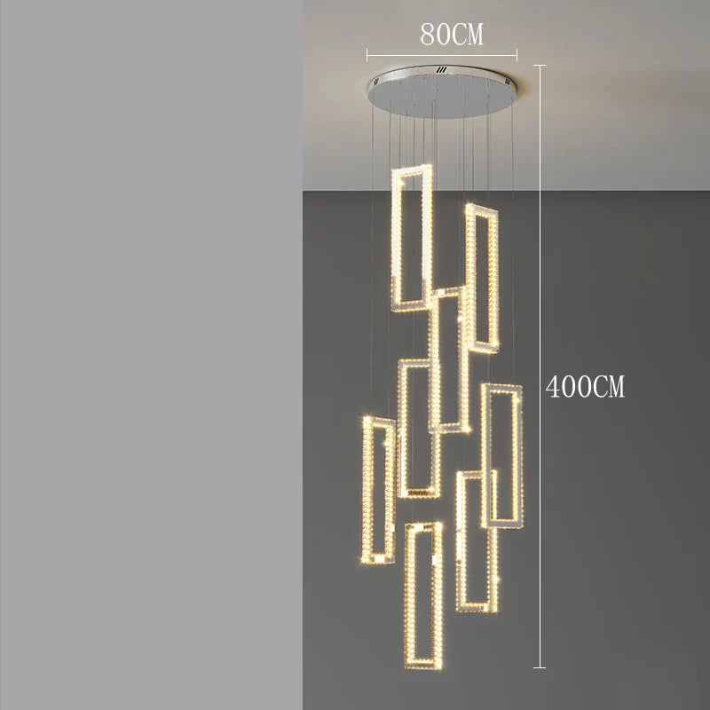 Afralia™ Crystal Pendant Lights: Modern Smart Indoor Lighting for Living Room, Dining Room