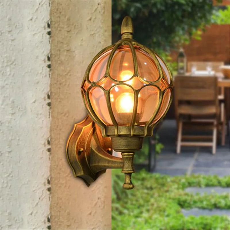 Afralia™ Outdoor Wall Lamp Retro Garden Lighting for Villa Balcony European Decor