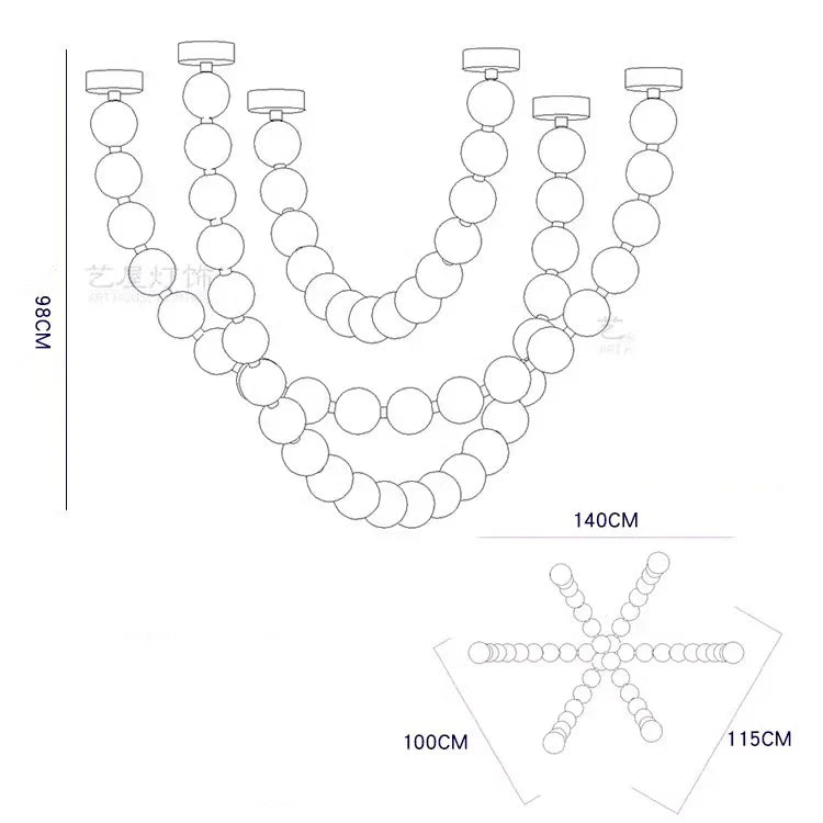 Afralia™ Modern LED Pendant Chandelier for Living and Dining Room Lighting
