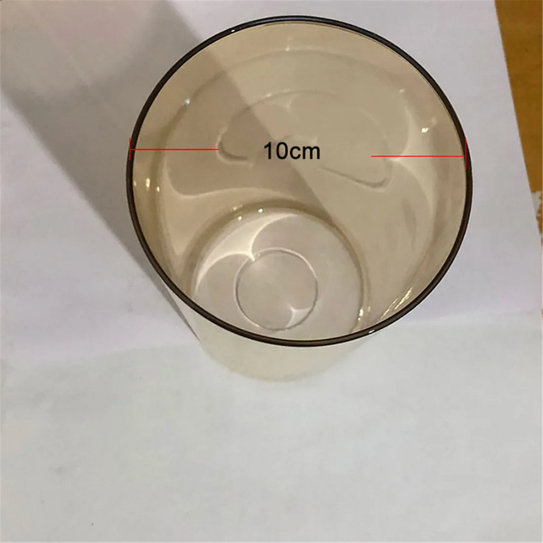 Afralia™ Tea Color Glass Lamp Shade for Chandelier, D10xH20cm, Cylinder Shape