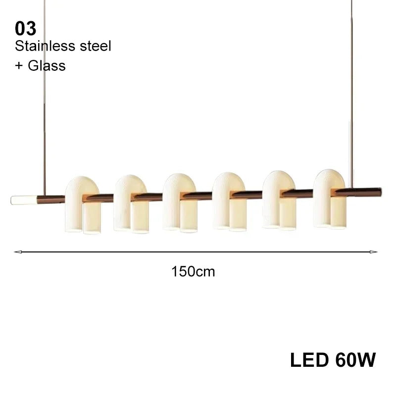 Afralia™ Art Deco White Acrylic Chandeliers: Elegant Indoor Living Room Lamps