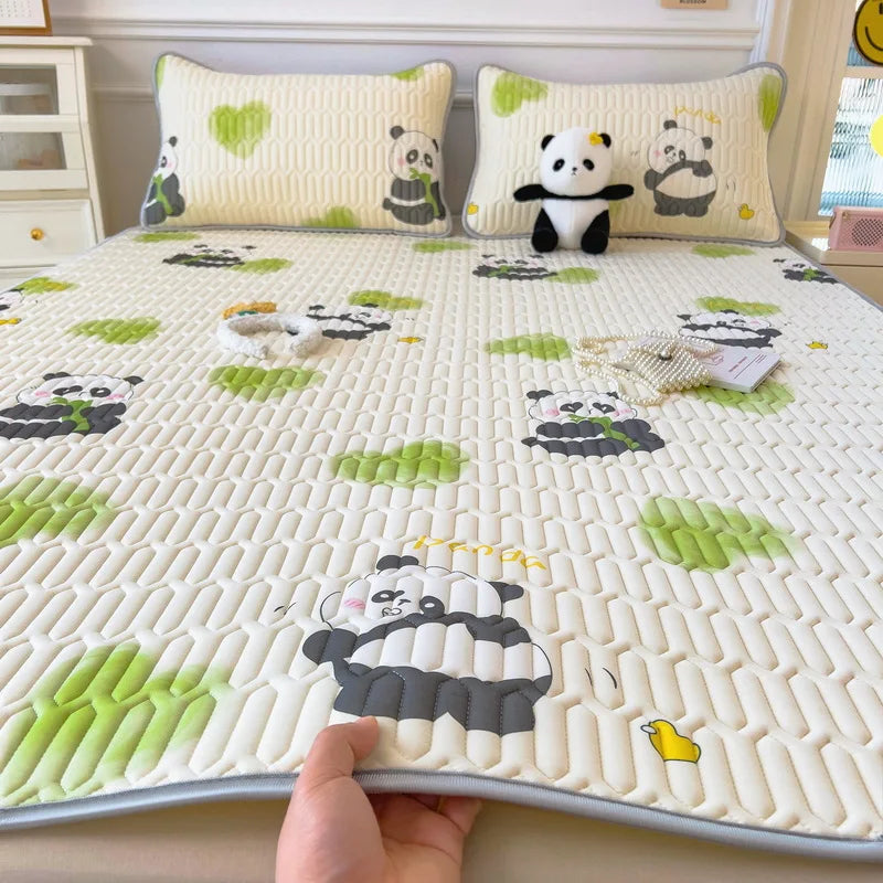 Afralia™ Super Thick Latex Queen Mattress Pad for Cool Summer Nights