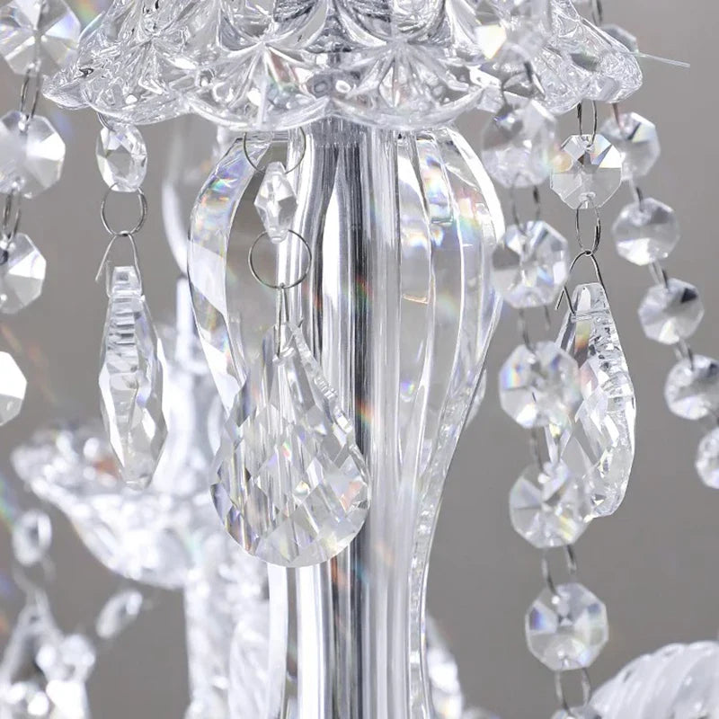 Afralia™ Crystal Chandelier: Modern Home Decoration Pendant Lights for Living & Dining Room