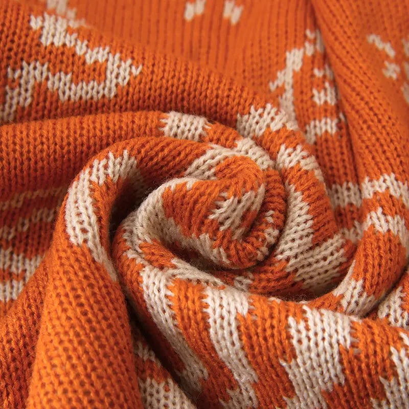 Afralia™ Cashew Pattern Two-Color Blanket for Living Room, Bedroom, or Balcony