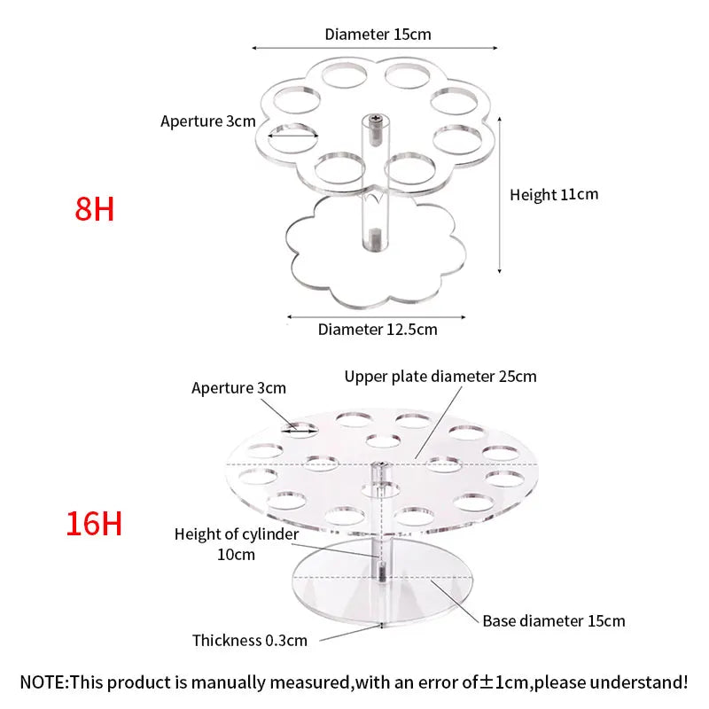 Afralia™ Ice Cream Cone Holder Stand: Durable Acrylic Display Rack for Cupcakes & Cones