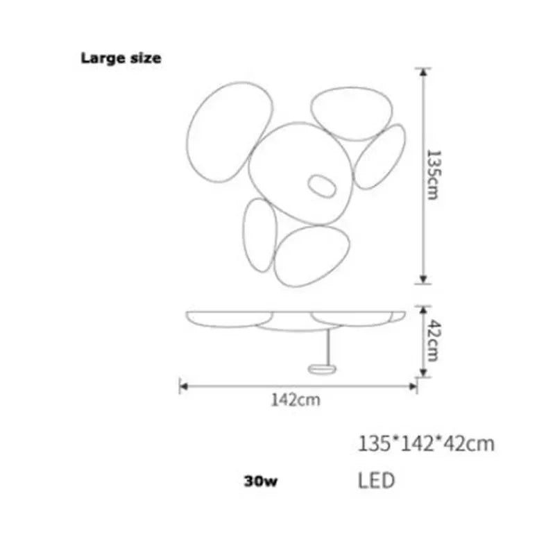 Afralia™ Nordic Beetle Acrylic Ceiling Chandelier - Dimmable Luxury Pendant Lights