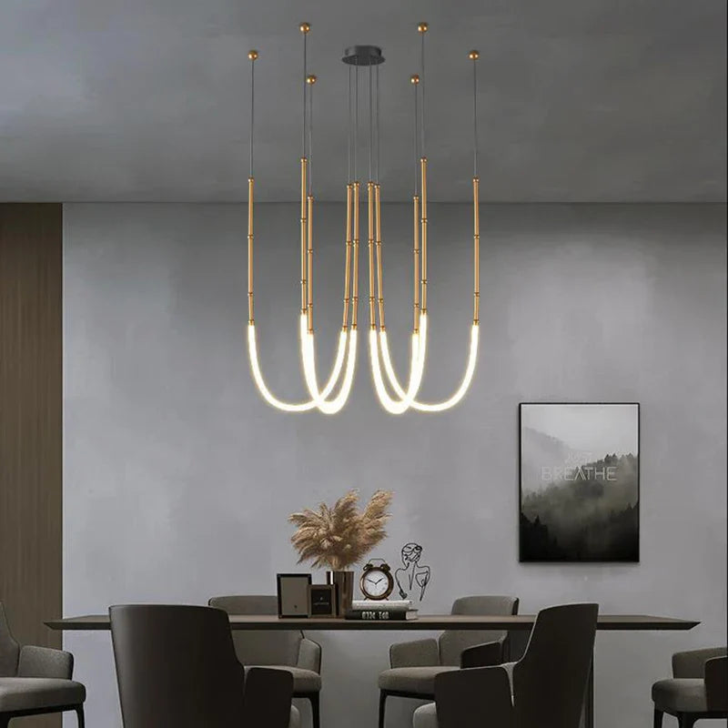 Afralia™ Nordic Designer Duplex LED Pendant Lamp for Elegant Soft Lighting