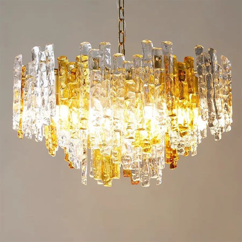 Afralia™ Designer Glass Pendant Lighting | Modern LED Hanging Fixture for Dining Room