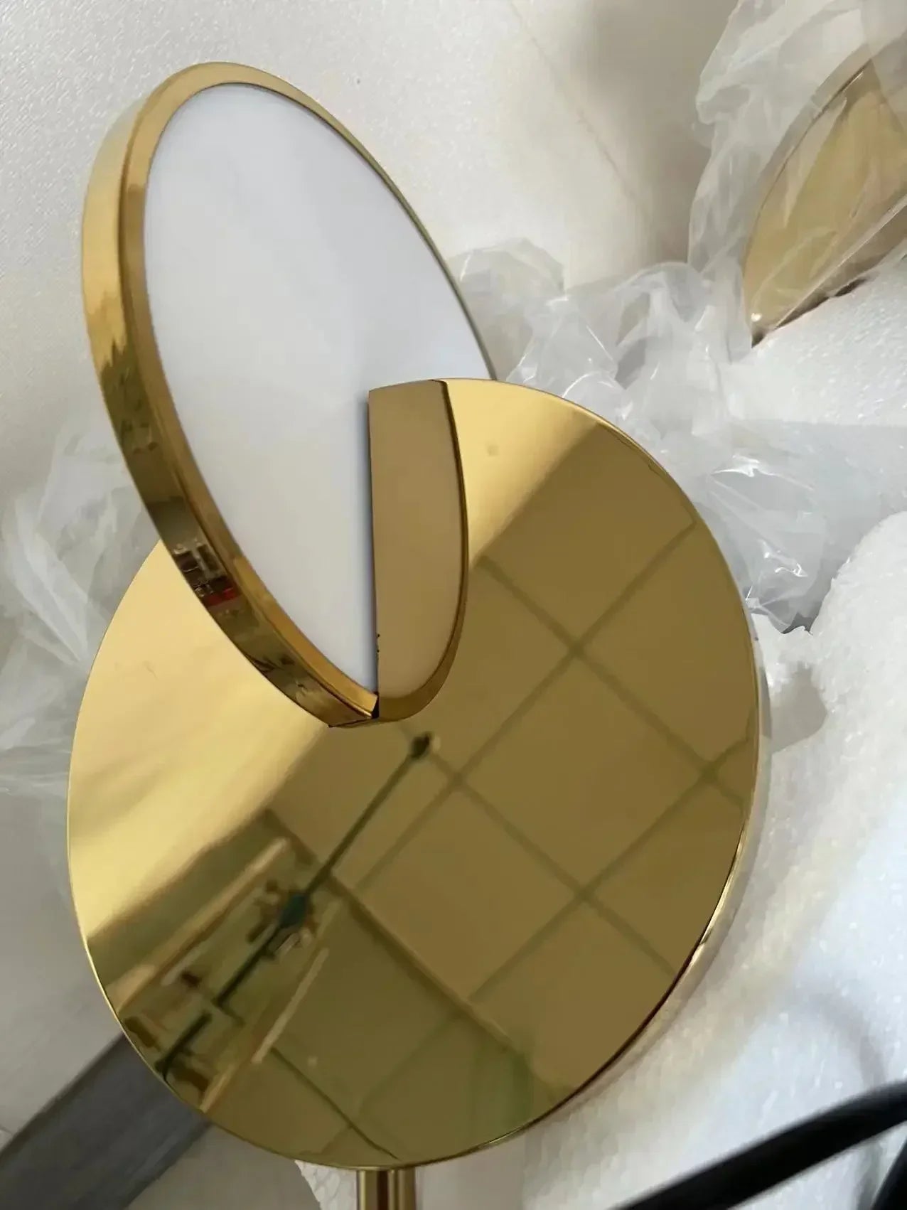 Afralia™ Round LED Pendant Light Modern Mirror Design for Home Decor