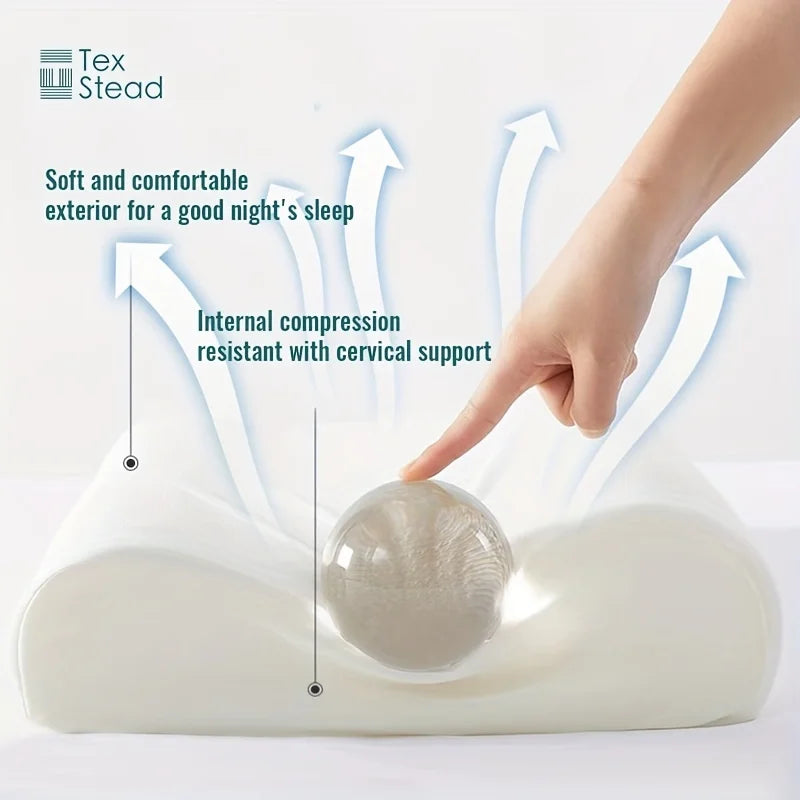 Afralia™ Memory Foam Contour Cervical Pillow for Neck Support & Sleeping