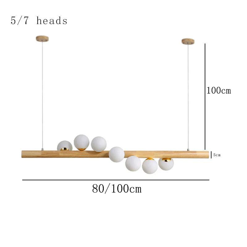 Afralia™ Wood Pendant Light for Dining Room | Modern Kitchen Island Lighting