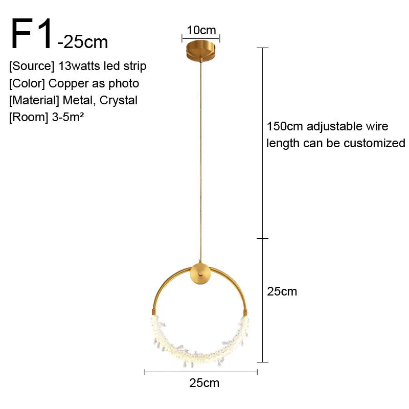 Afralia™ Gold Nordic Pendant Lights Indoor Kitchen Dining Room Home Decor