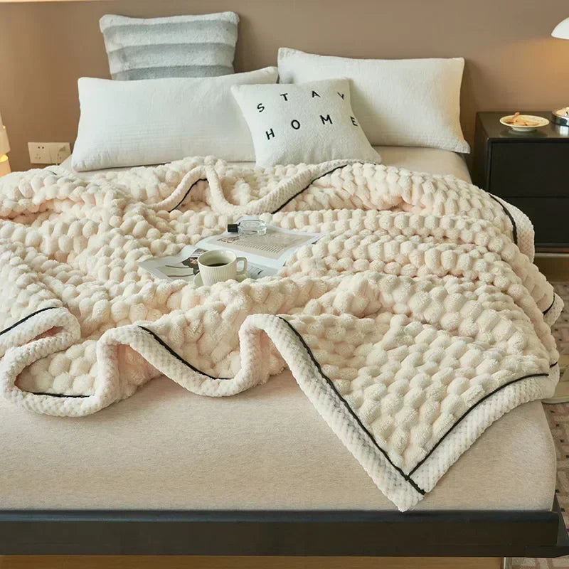 Afralia™ Turtle Velvet Autumn Blanket - Soft & Fluffy Coral Velvet Throw Blanket