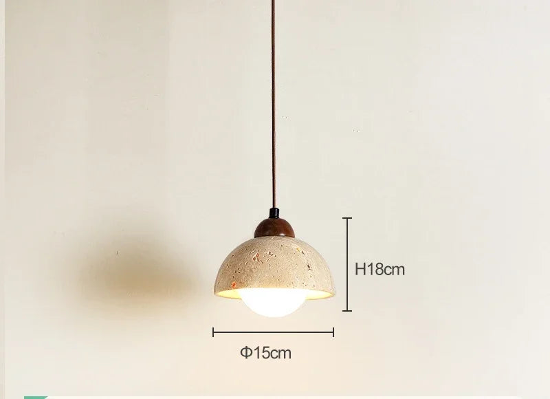 Afralia™ Terrazzo Pendant Lights: French Retro Handmade Design for Bedroom, Dining, Kitchen Island