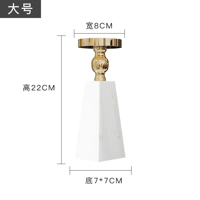 Afralia™ Luxe Marble Candle Holder - Modern Minimalist Style