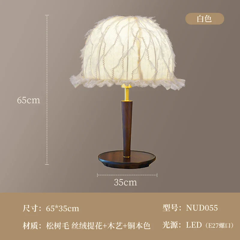 Afralia™ Pink Fabric Tassels Chandelier for Girl Bedroom, Beauty Salon & Cafe Room Lighting
