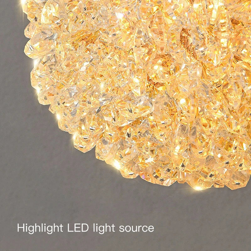 Afralia™ Crystal Wall Sconce | Modern Designer Copper Wall Lamp for Home Decor Lighting