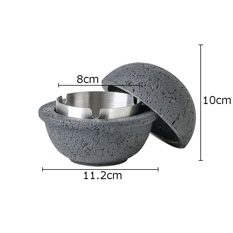Afralia™ Stainless Steel UFO Ashtray - Unique Smoking Accessory and Office Desk Decoration
