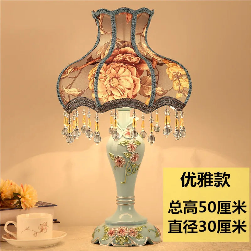 Afralia™ Nordic Princess Vintage Table Lamp for Bedroom and Living Room Décor