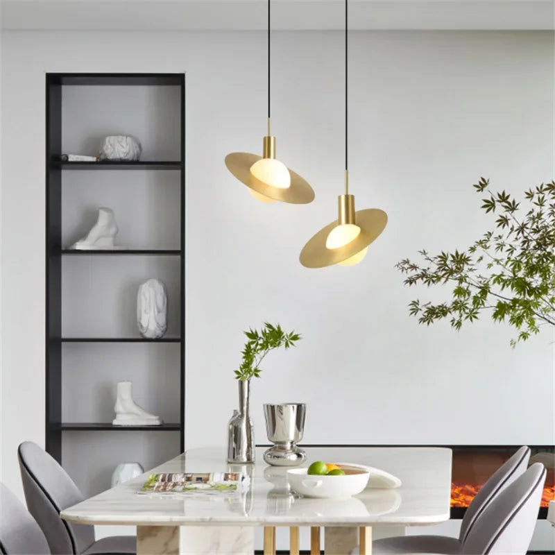 Afralia™ Glass Ball LED Pendant Light: Modern Moon Design for Stylish Home Decor
