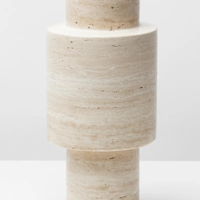 Afralia™ Natural Stone Vase Home Decor Living Room Bedroom Hotel Dining Table Flower Planter