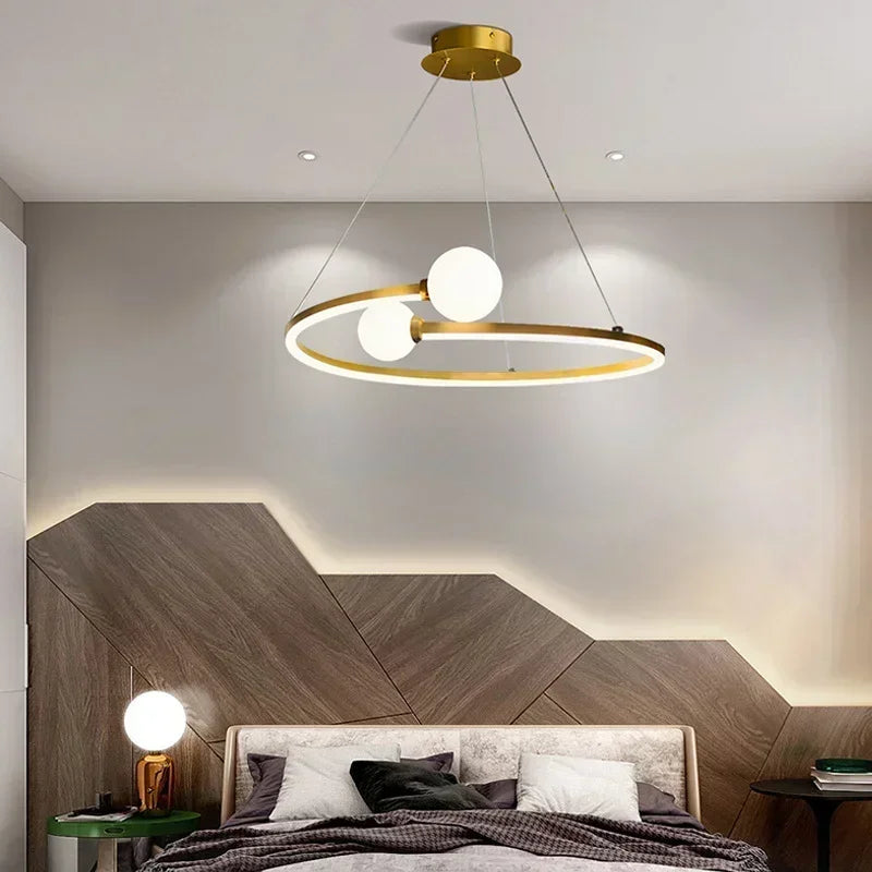 Afralia™ Iron LED Chandelier Light, Ideal for Living Room, Restaurant, Study, Kitchen, Garage