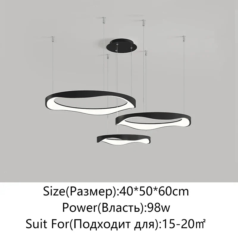 Afralia™ Minimalist LED Pendant Lamp for Living Room, Bedroom, and Restaurant