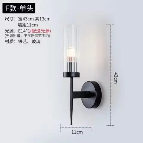 Afralia™ Nordic Copper Gold Wall Lamp for Home Bedroom Living Room