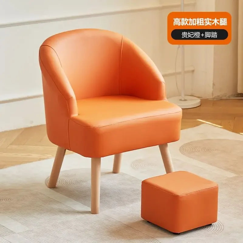 Afralia™ Leisure Single Sofa Chair for Living Room, Bedroom, Balcony, Hotel, Lounge - Cozy Guest Seating