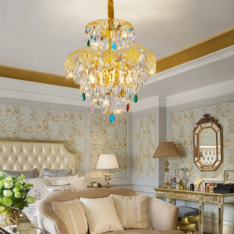 Afralia™ Luxury Crystal Chandelier for Dining Room, Study, and Bedroom